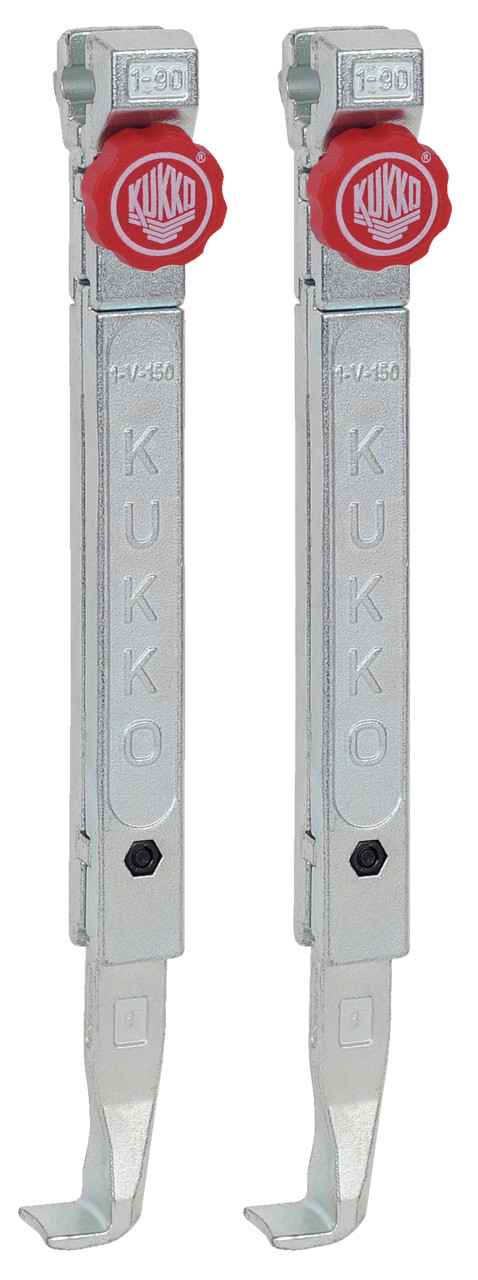 Kukko 1-252-P, Quick Adjustable Standard Jaws, Pair, Reach 250mm