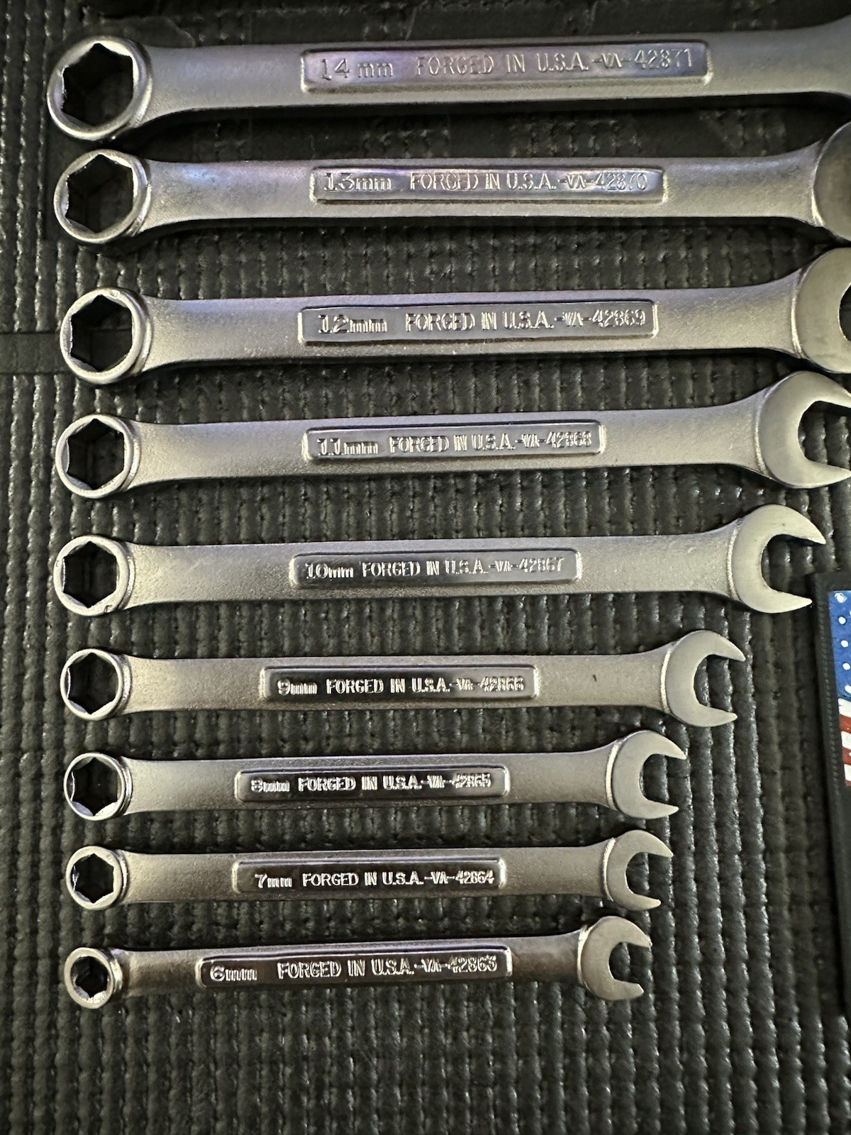 Craftsman USA 14pc METRIC 6pt VA Combination Wrench Set 6mm – 19mm 44155