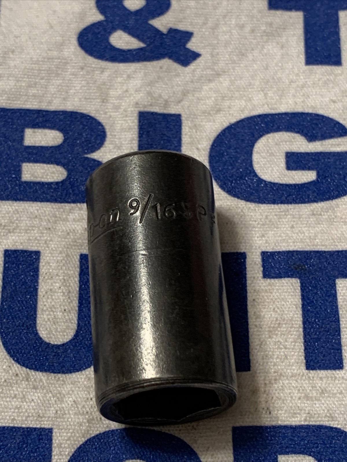 Vintage 1961 Snap-on Tools 3/8” Drive 9/16” Semi-Deep 6pt Impact Socket SPF180