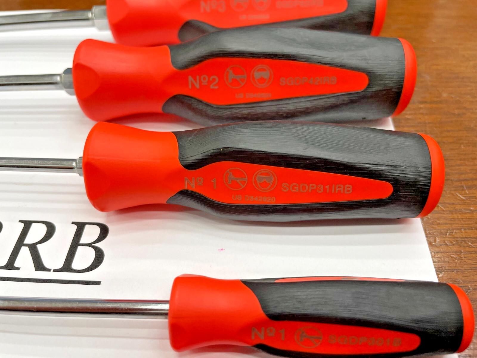 Snap-on Tools NEW 5pc ORANGE Soft Grip ALL PHILLIPS TIP Screwdriver Set SGDP50BO