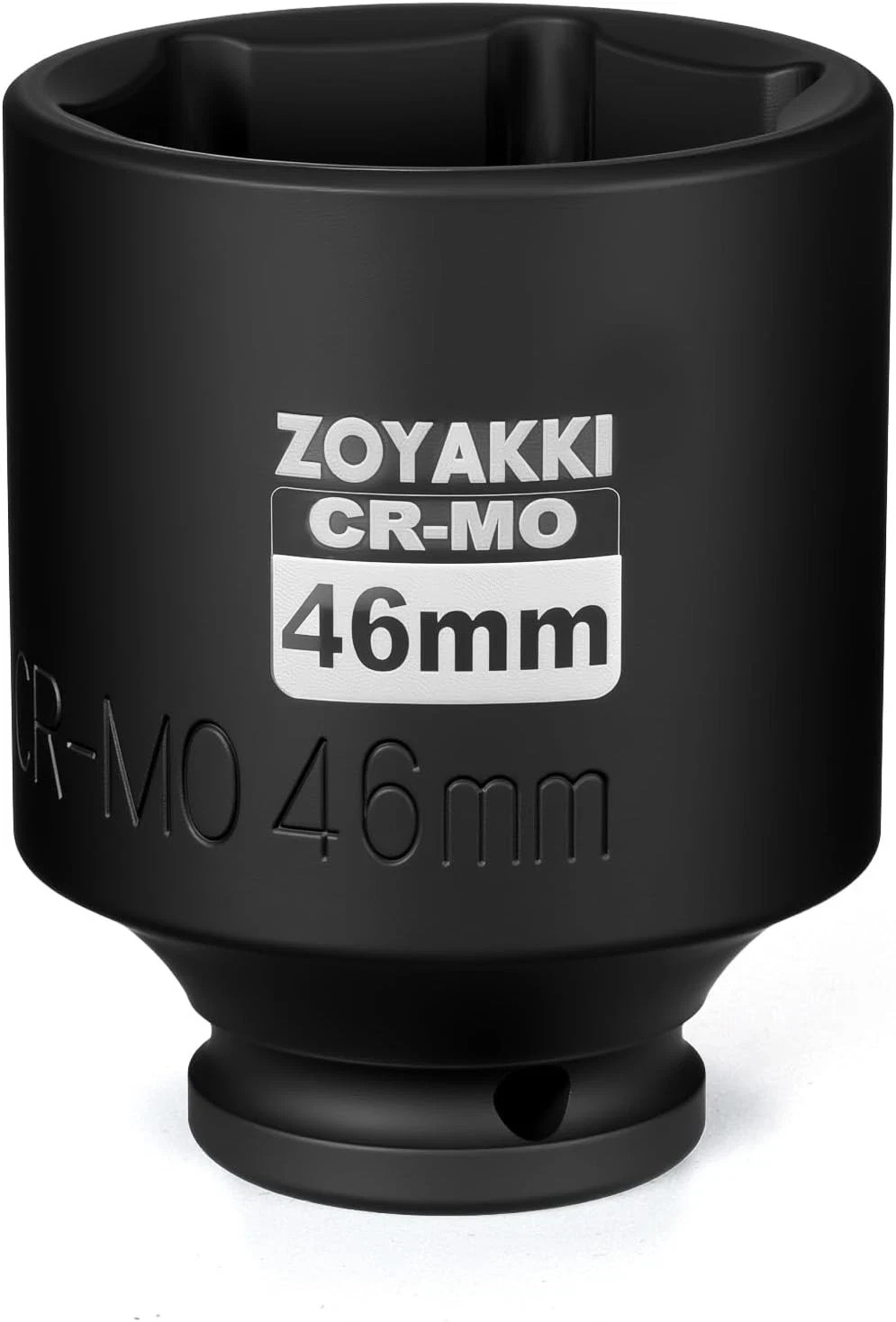 High-Precision 46mm 1/2 Inch Drive Impact Socket with Laser-Etched Markings