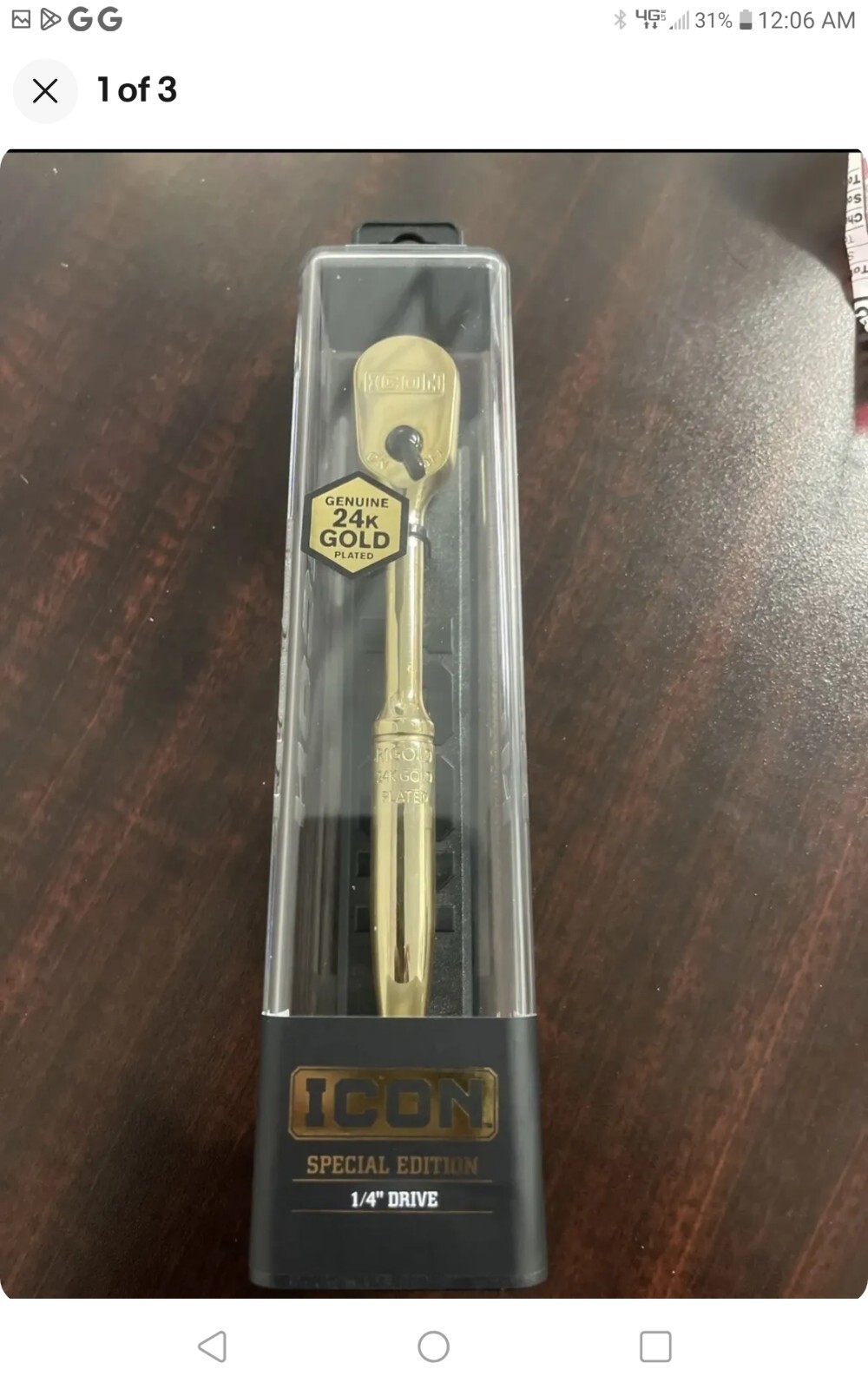 ICON 24K Gold Plated Special Edition 1/4 ratchet special edition 57986