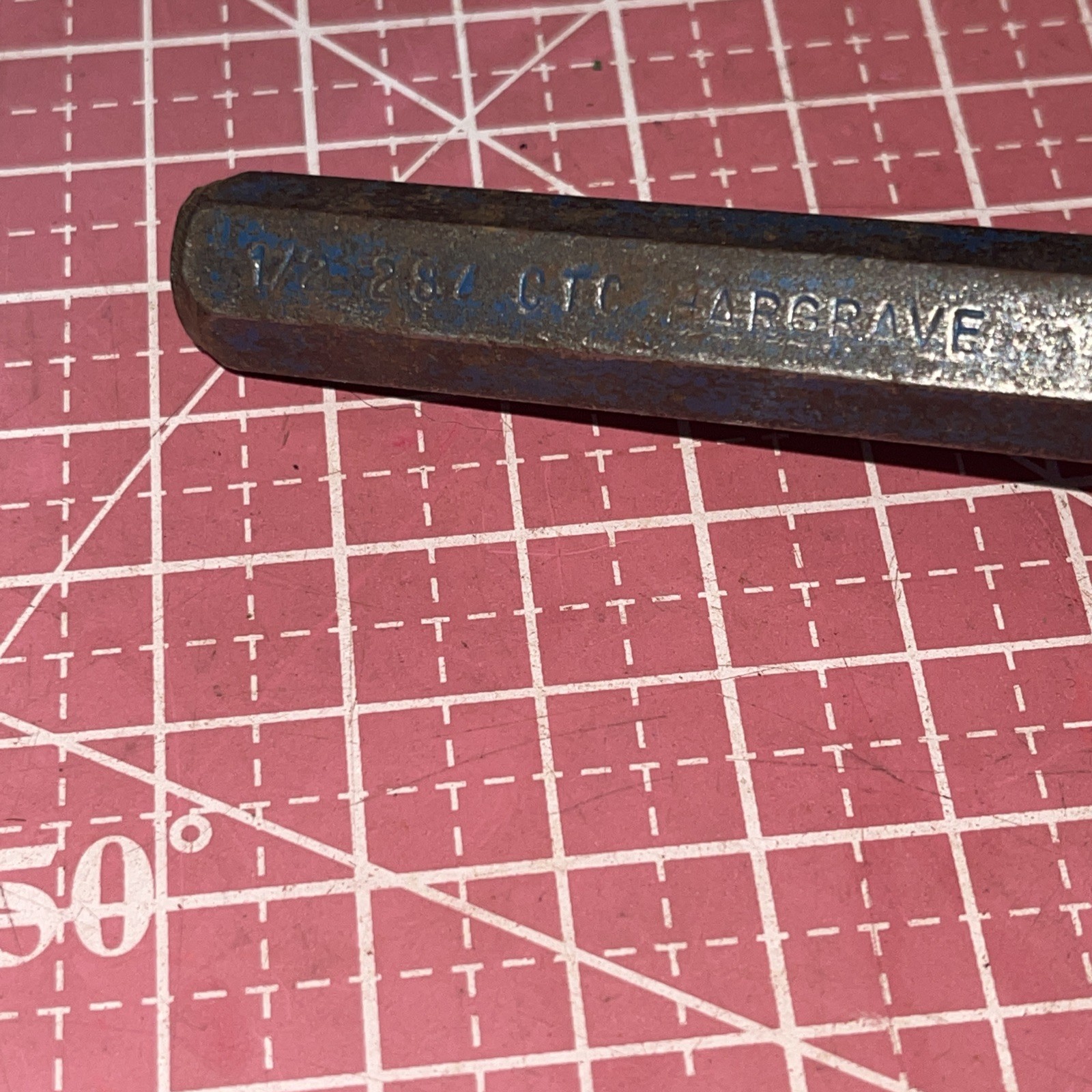 Vintage CTC Hargrave USA No 284 1/2 In Center Punch 1/2” Nice