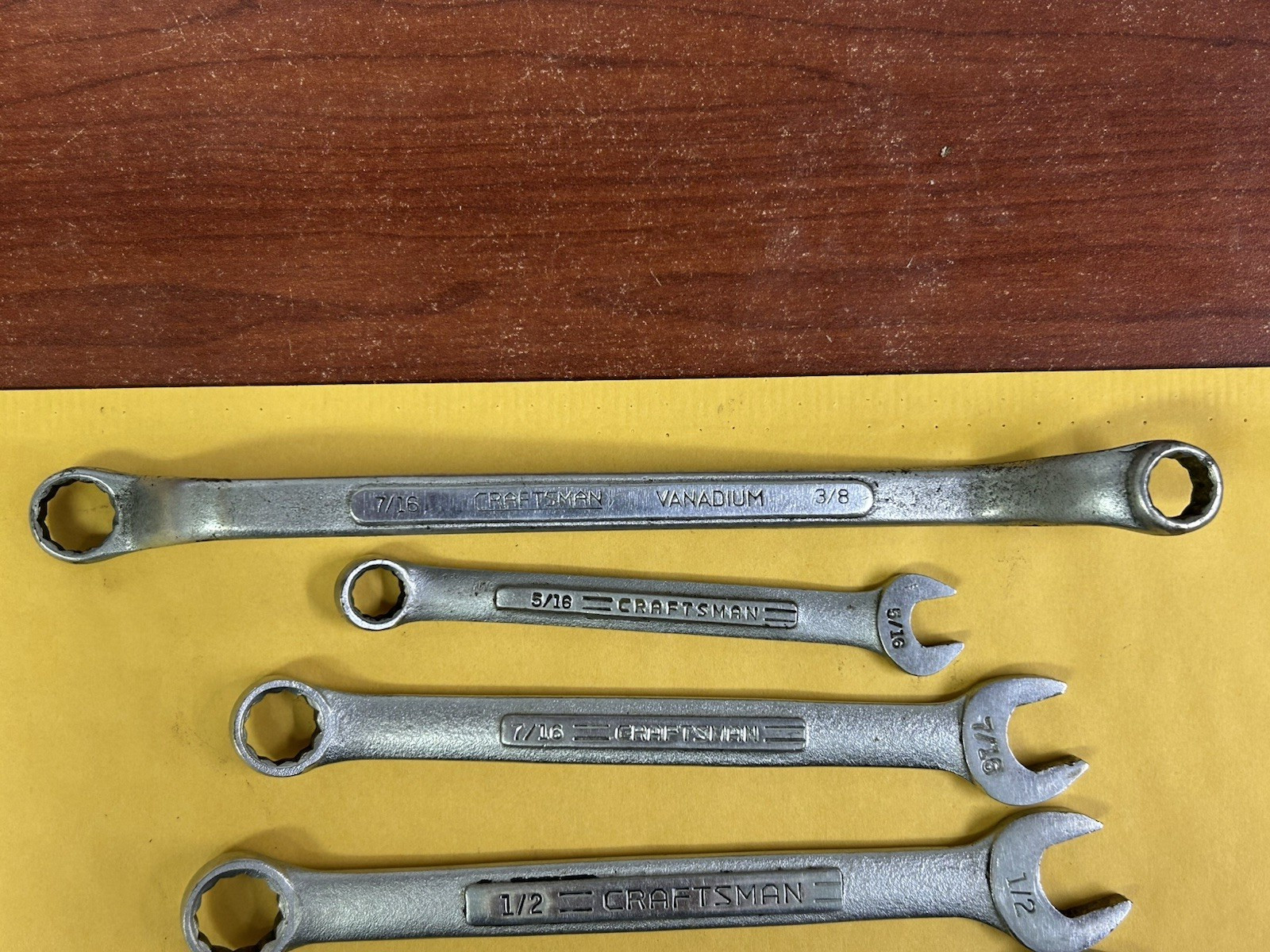 Craftsman 9 Piece Combination Wrench Set USA Vintage see all photos