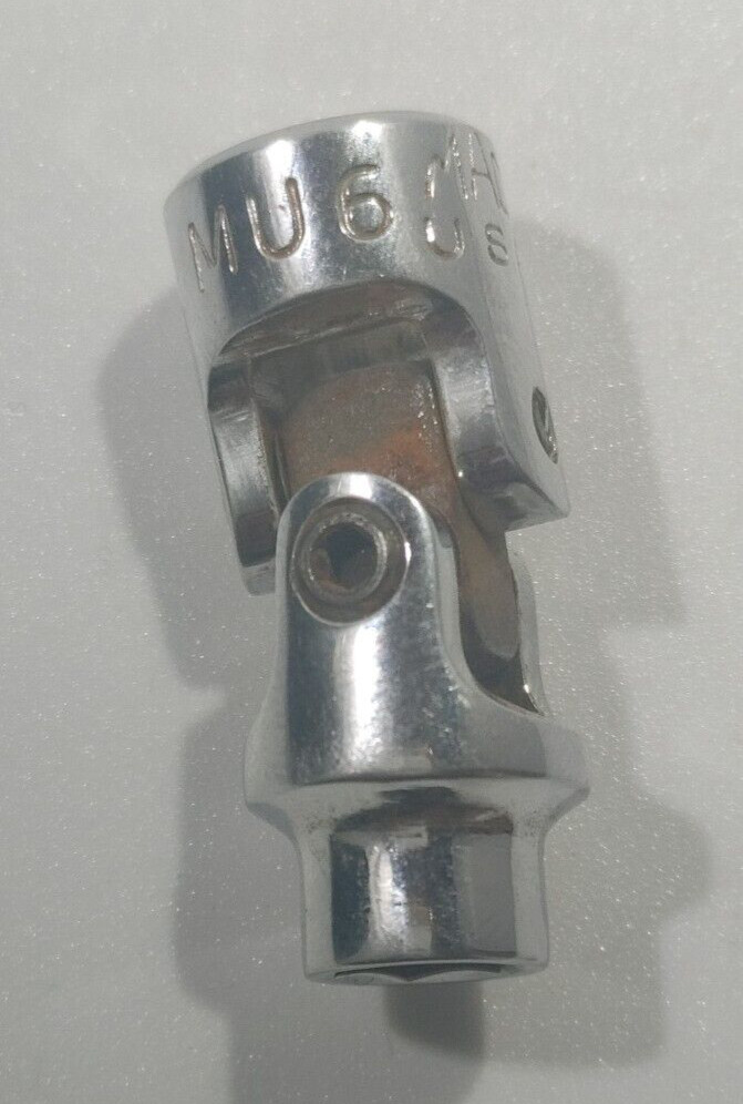 MAC TOOLS MU6 6MM, 1/4″ DRIVE, 6MM. SWIVEL/UNIVERSAL SOCKET, SHALLOW, 6 POINT.