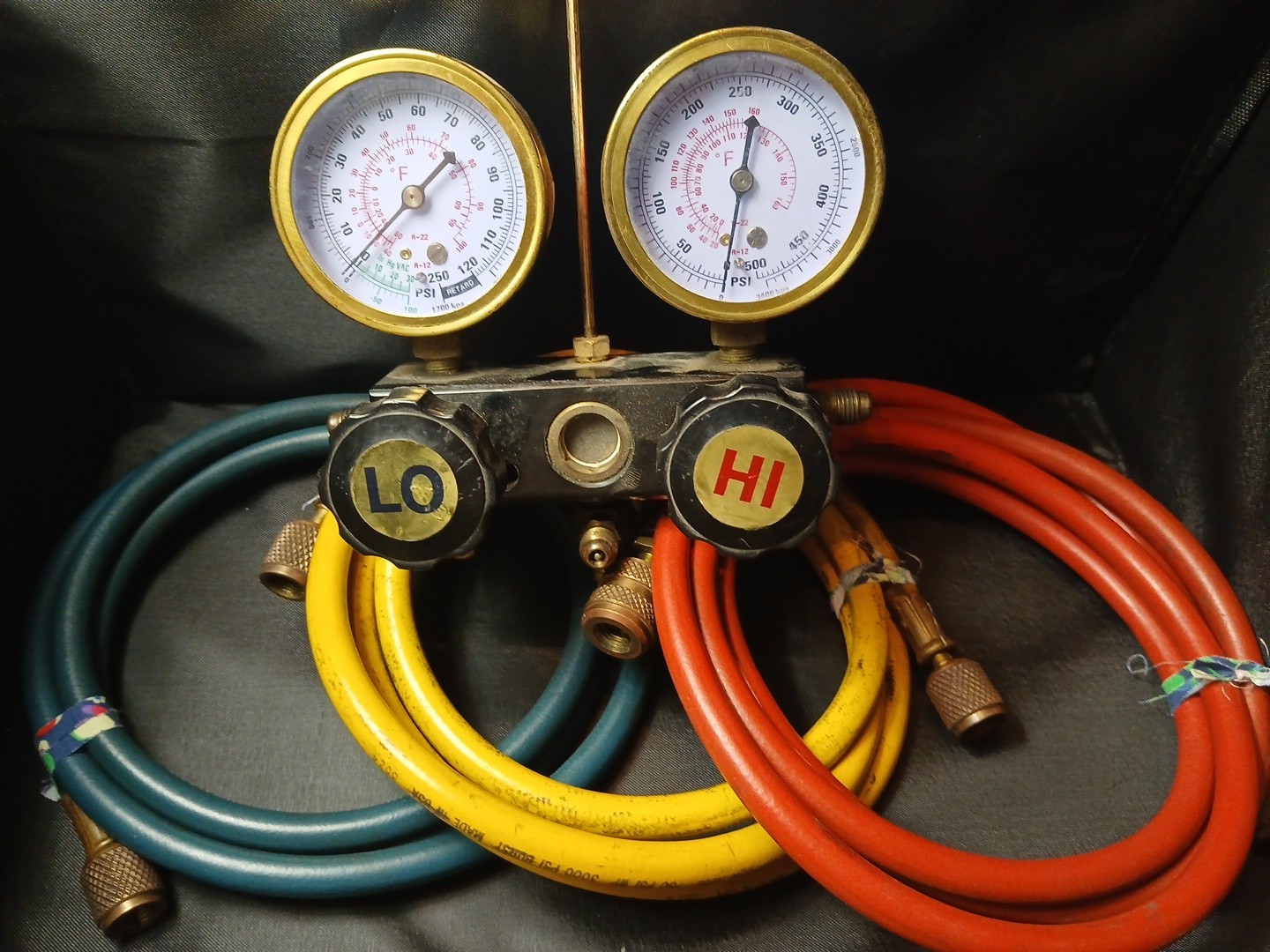 Blue Point Snap-on ACT95C0B R12 AC Manifold Gauge Set Hoses