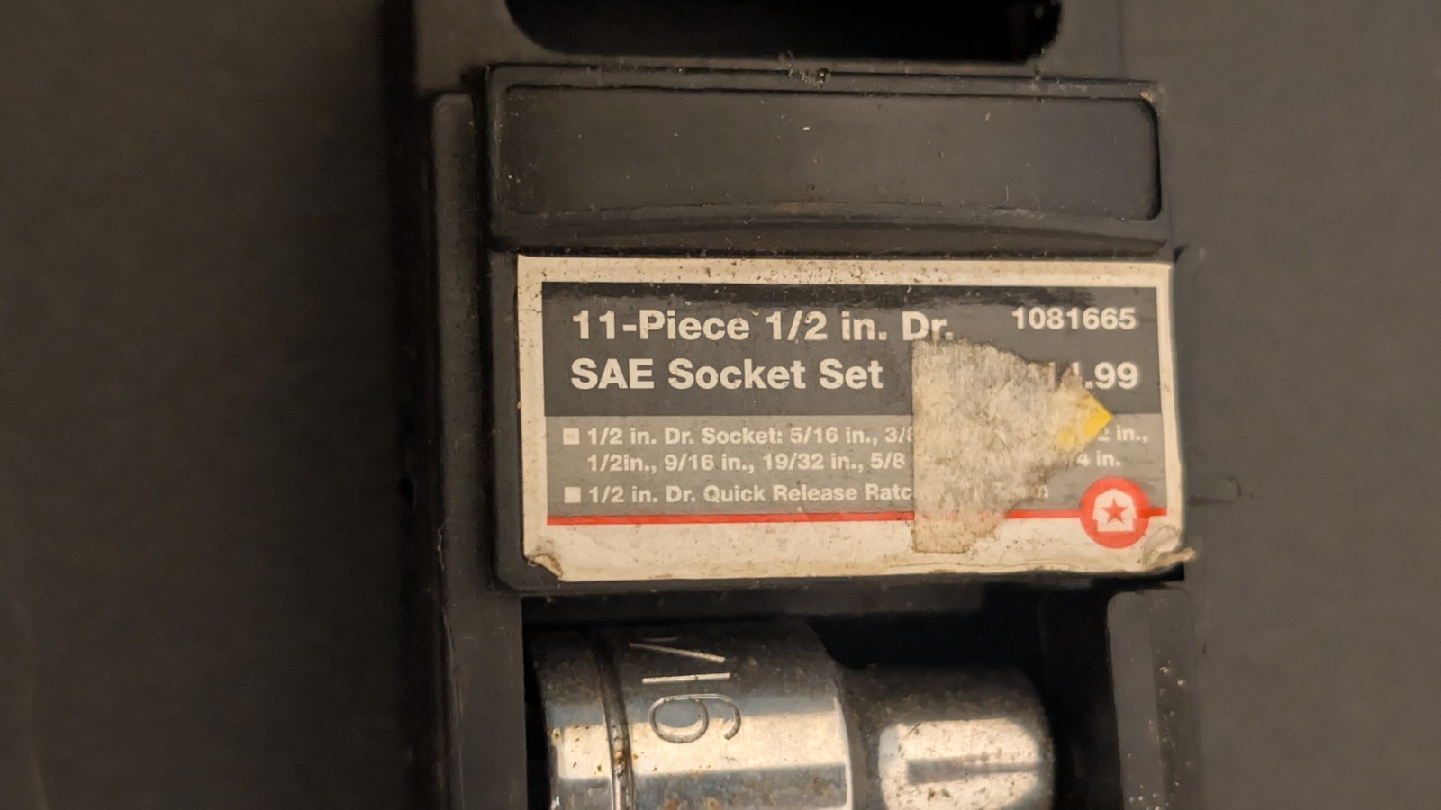 11 Piece Tractor Supply PLus 1/2″ Drive SAE Socket Set 5/16″ – 3/4″ w Storage +