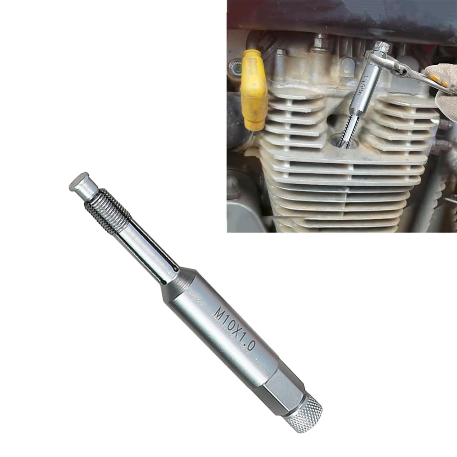 DPTOOL 10mm Back Tap Spark Plug Thread Repair Tool M10x1.0 Chase