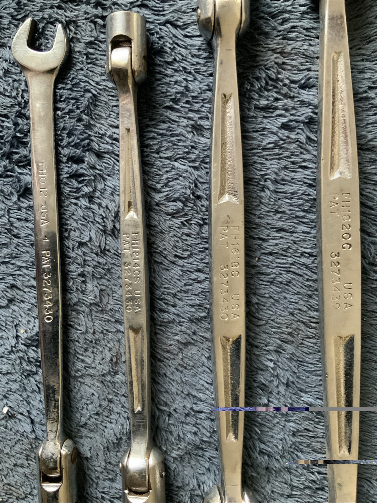 Snap On 5pc Swivel End Wrenches….different Styles….see Pics…..older Styles…..