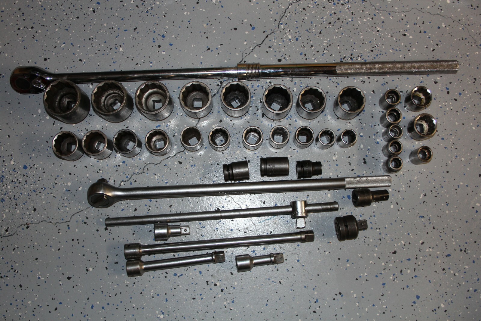 MAC SNAP-ON PROTO TOOLS 3/4″ DRIVE STANDARD RATCHET, SOCKET, EXTENSION SET USA