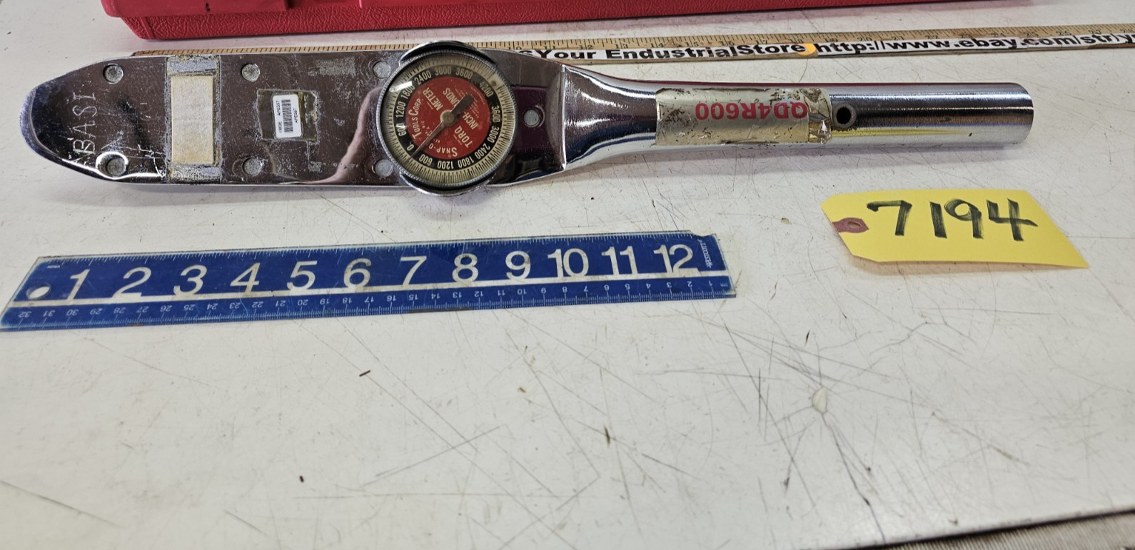 SNAP ON TORQUE METER WRENCH TORQOMETER 0 THRU 4200 TE353 S/N1034