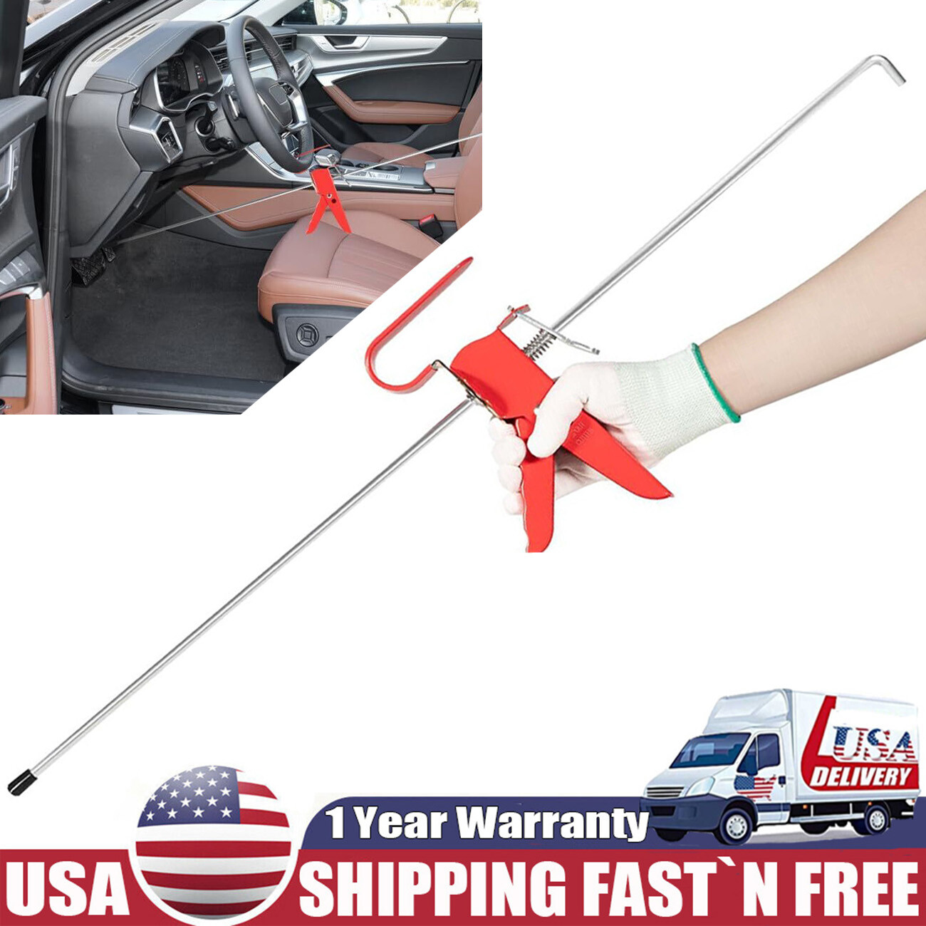 THE393 Universal Adjustable Throttle Pedal Depressor Tool Brake Pedal Depressor
