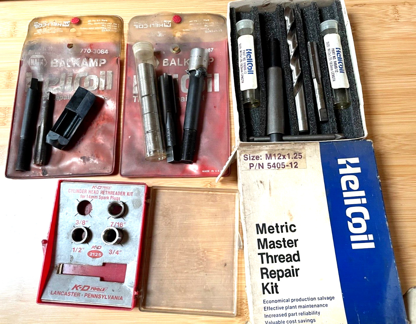 Lots Of HeliCoil Thread Repair Kit Multiple Sizes