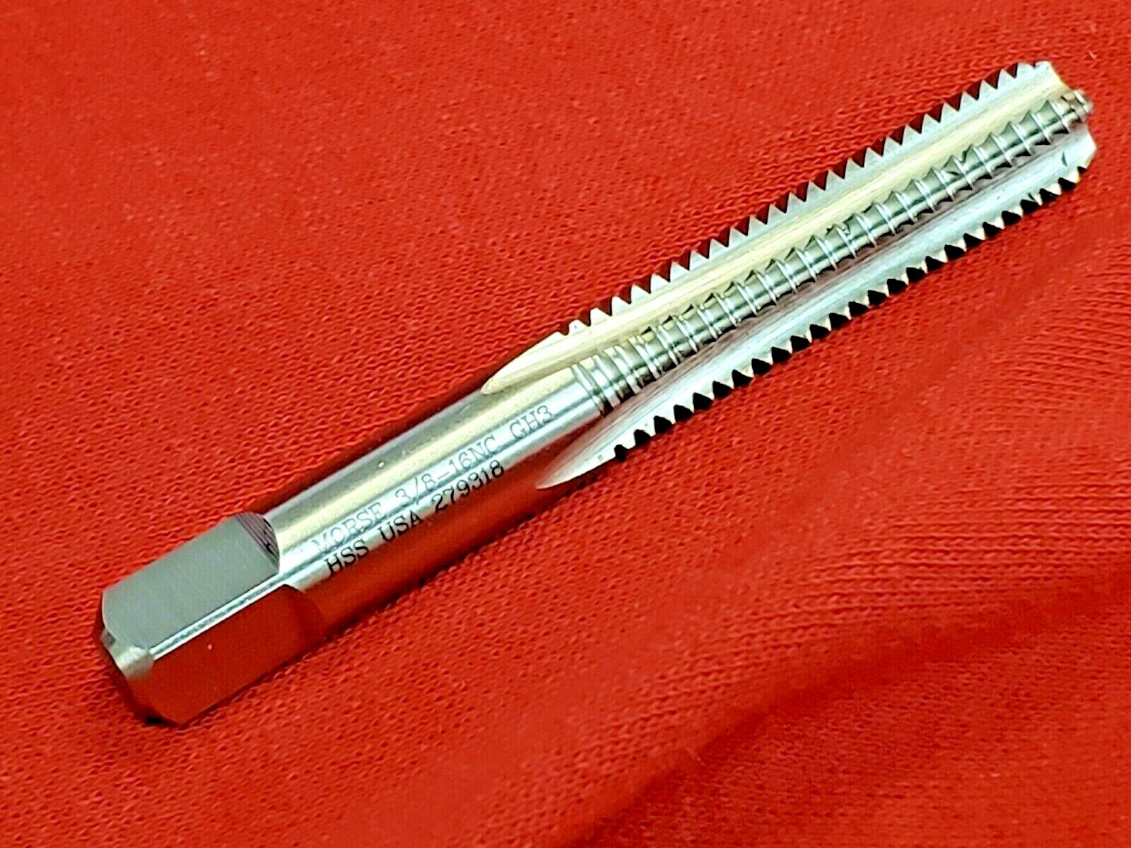 3/8-16 NC Bottom Tap Morse MT3732626 Hand Tap 4FL RH USA GH3