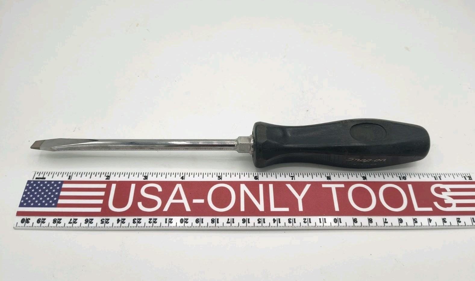 Snap-On Tools Black SDD6 USA 1/4” Flat Head, Slotted Screwdriver 10”Long