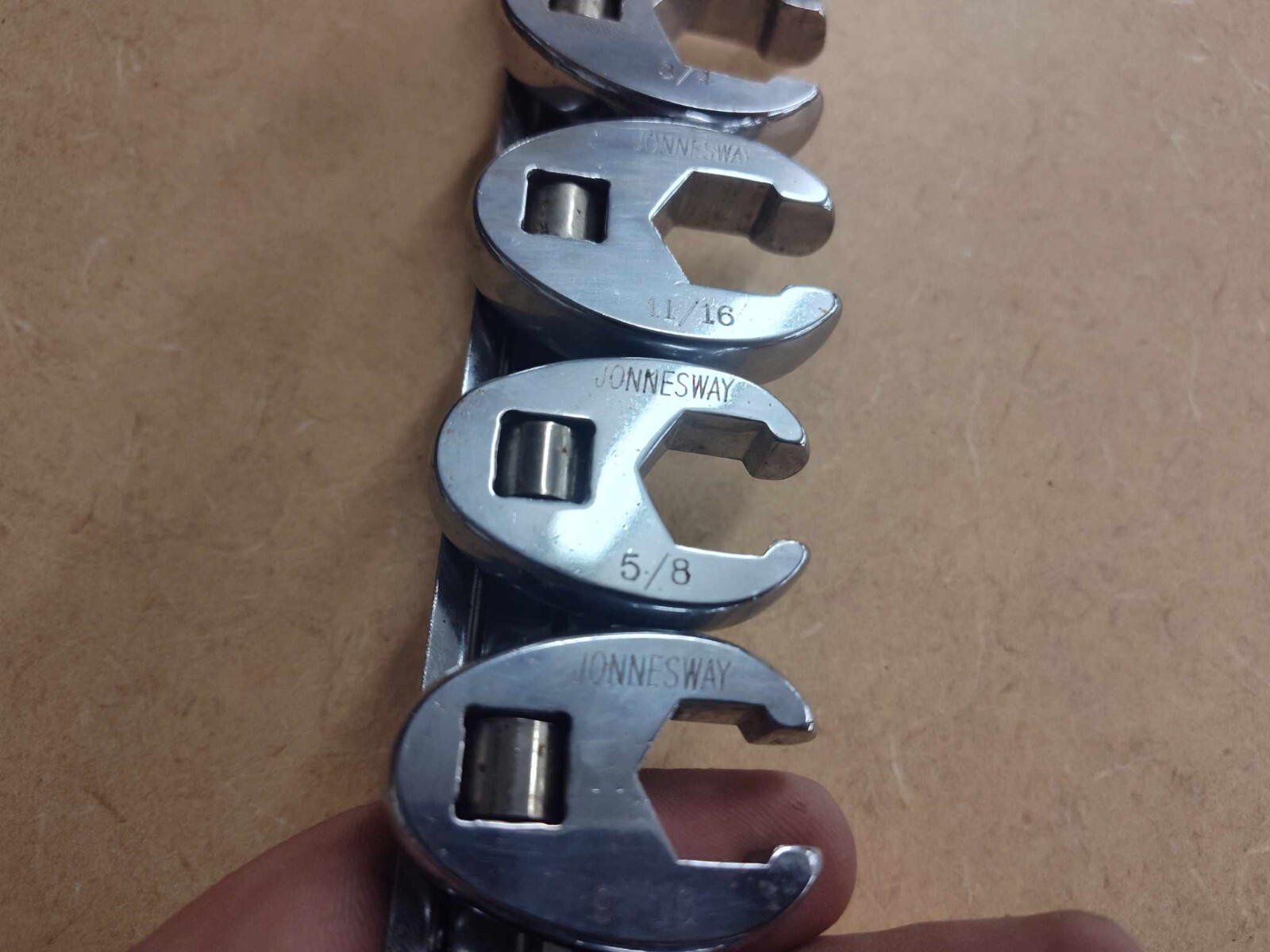 JONNESWAY 3/8″ DRIVE CROWFOOT WRENCH SET SAE 8pc set