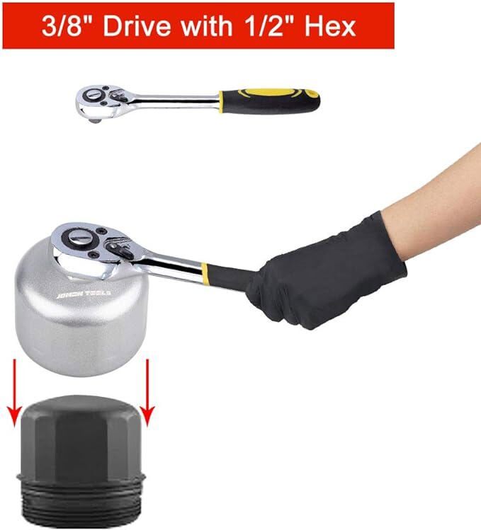 86mm 16 Flute Oil Filter Wrench Tool Cartridge Housing Cap For BMW Volvo Vehicle