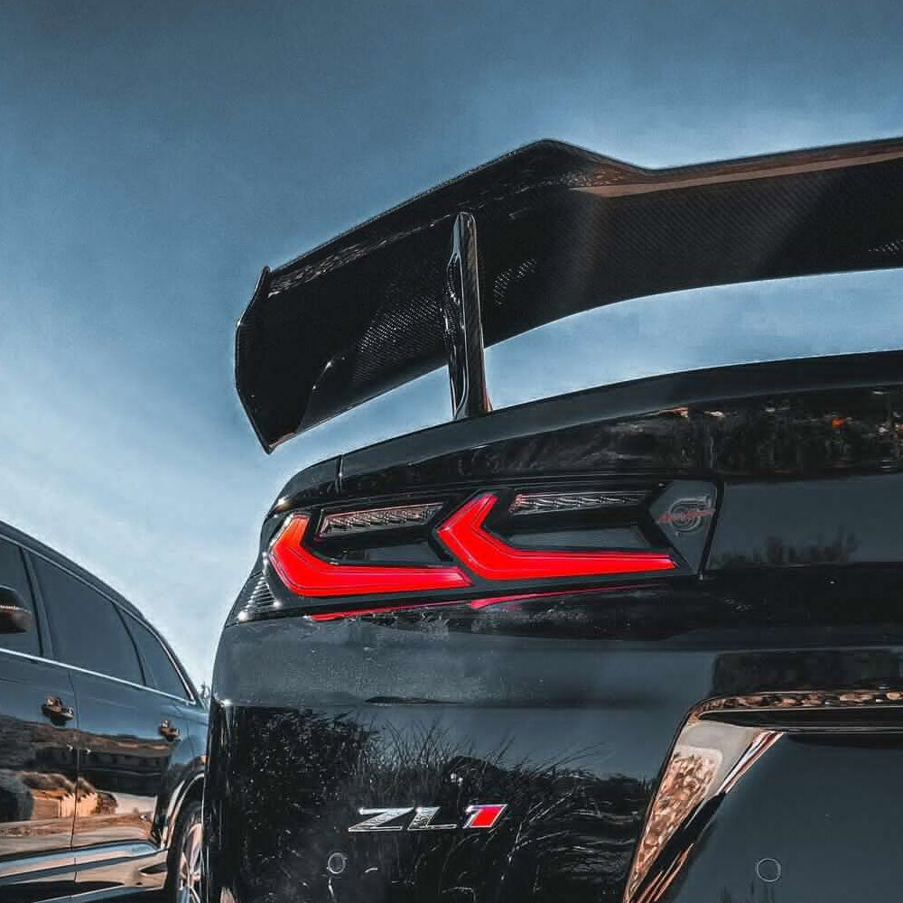 VLAND FULL LED Tail Lights For Chevy Camaro 2016-2018 DRL FULL Smoked Rear Light