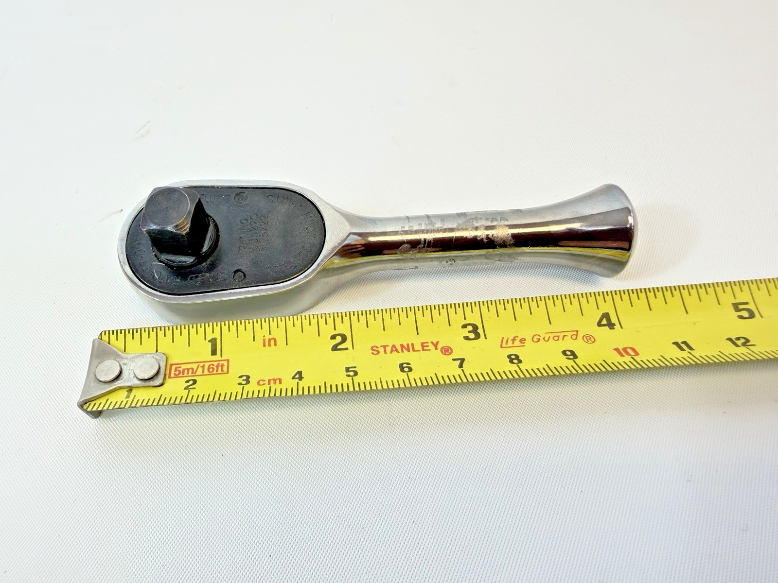 Snap On 3/8″ FK936 Drive Stubby Chrome Ratchet – FAST SHIPPING