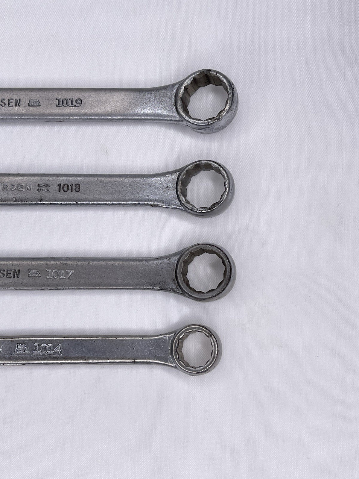 Vintage Set of 4 Thorsen Metric Combination Wrenches 14mm 17mm 18mm 19mm USA