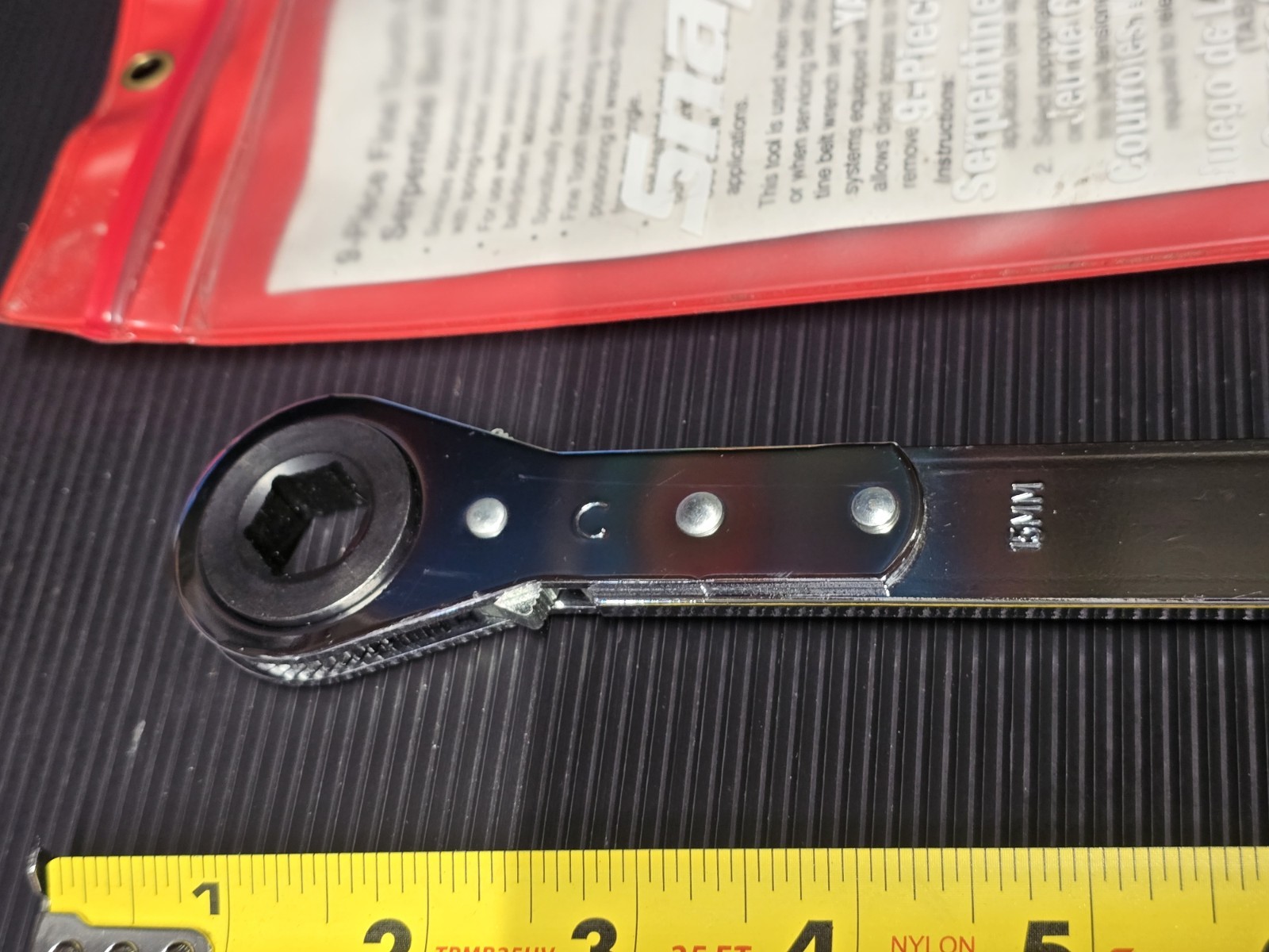 SNAP ON YA9350B1 SERPENTINE BELT PULLEY TENSIONER TOOL WITH ALL SOCKETS BRANDNEW