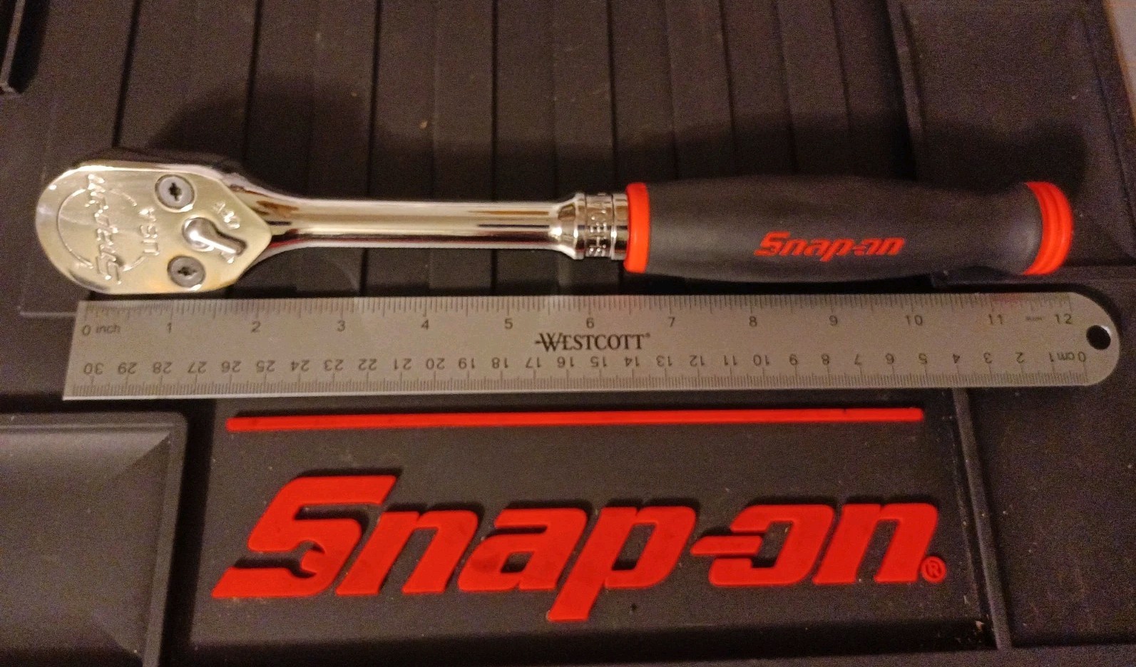 Snap-on NEW SH80A 1/2” Drive Red Soft Grip Handle 80 Tooth Ratchet NEW