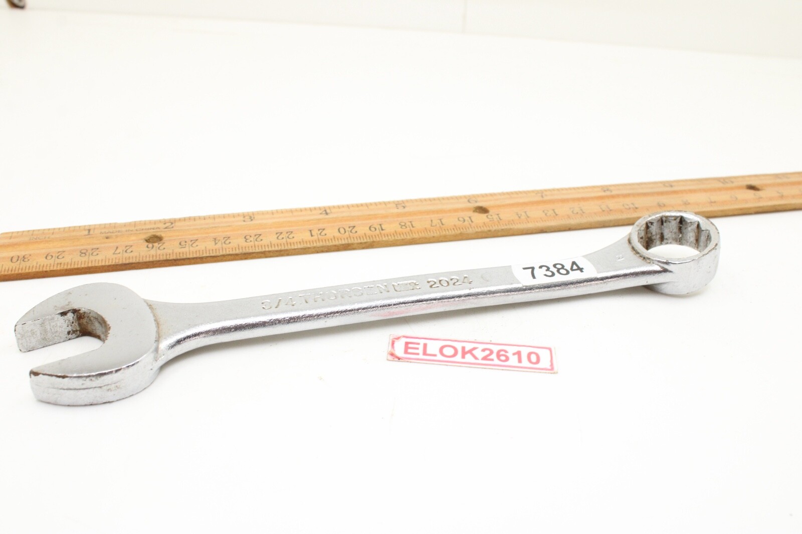 Thorsen 2024 3/4″ 12 Point SAE Chrome Open/Box End Combination Wrench USA