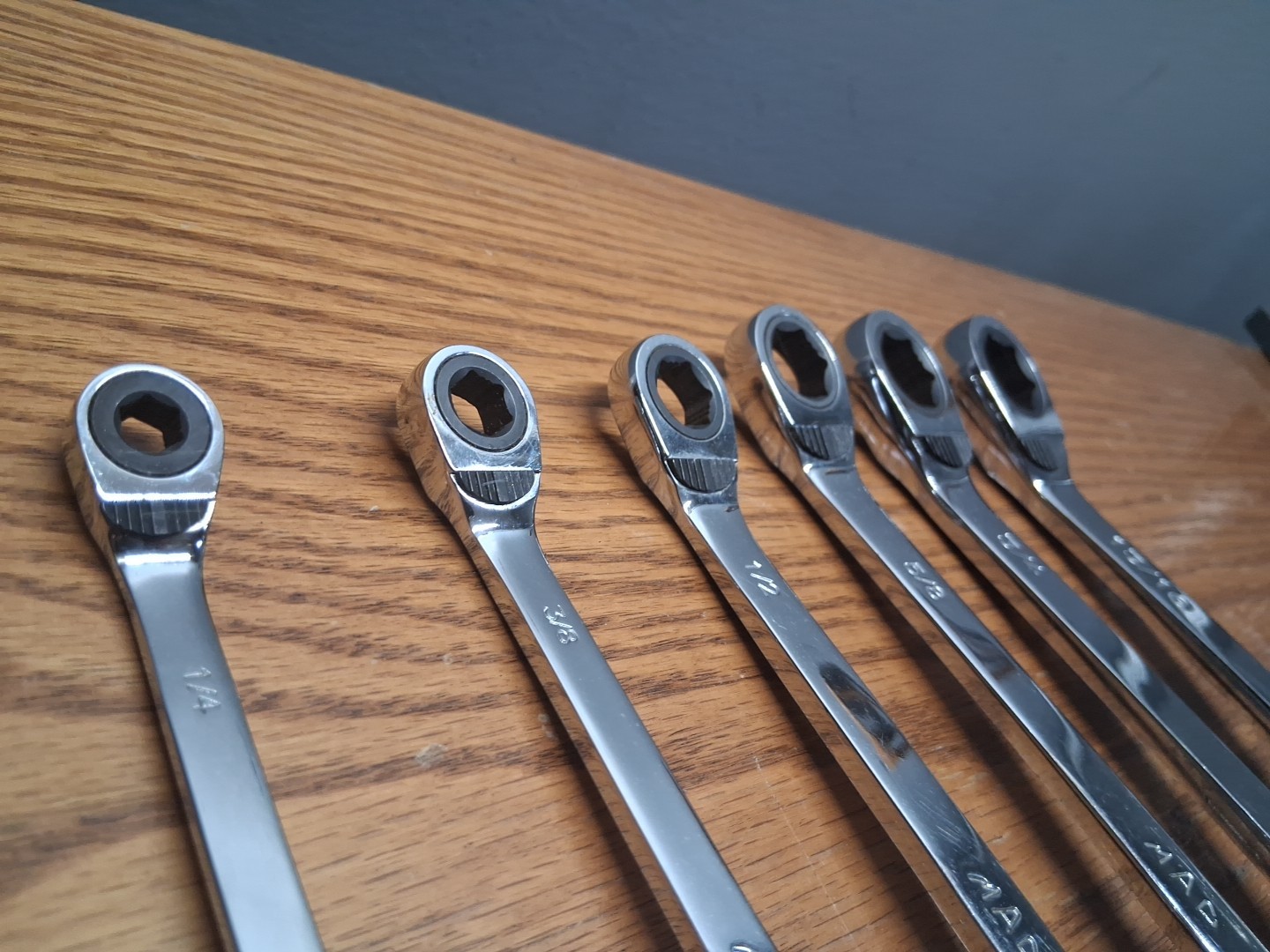 Set Of 6 Mac Reversible Offset Racheting Wrenches 1/4″-15/16″