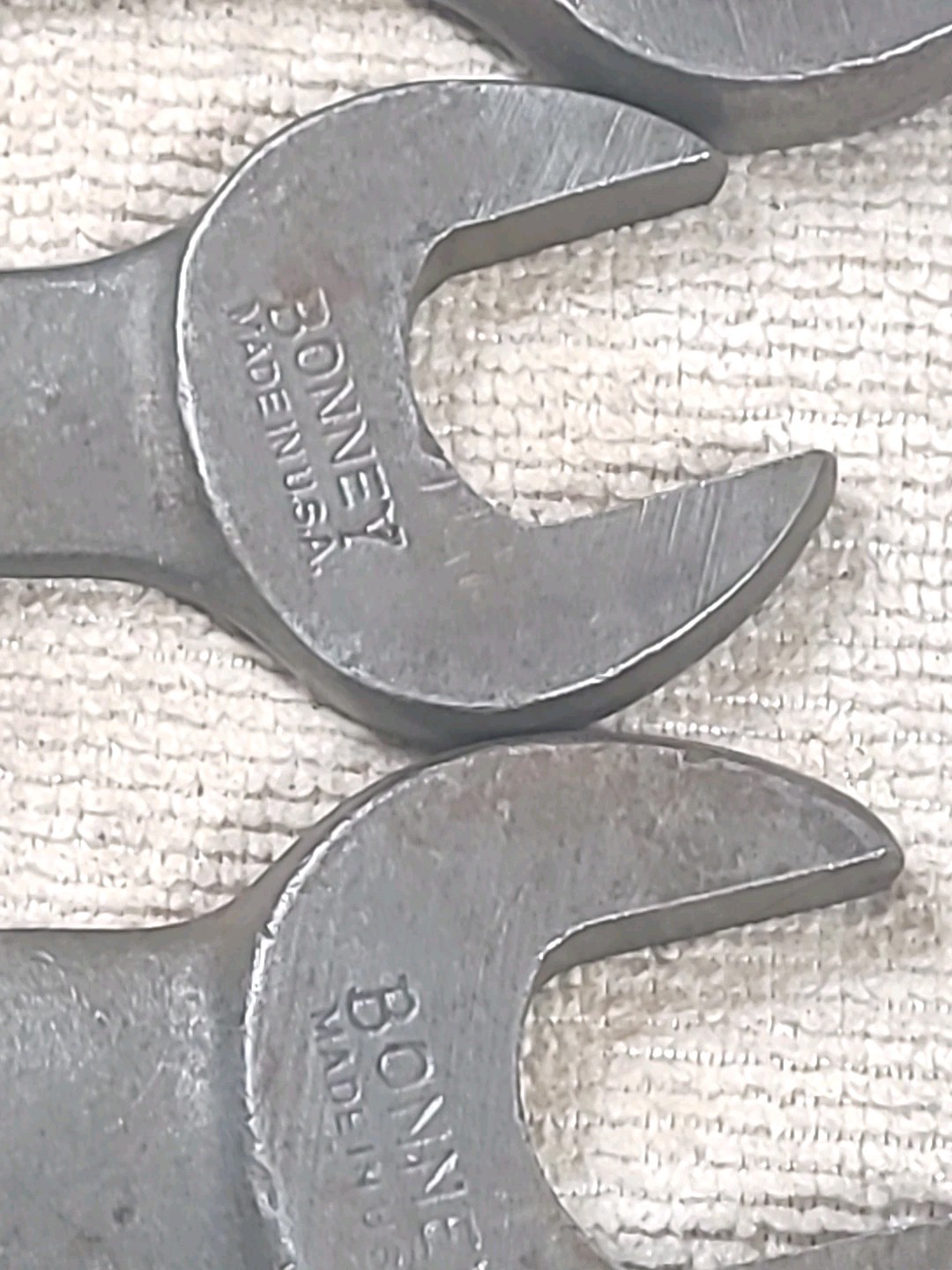 Vintage Bonney Wrenches 5 Pc Open End SAE USA MADE TOOL Set 1732, 1731, 1730 Etc