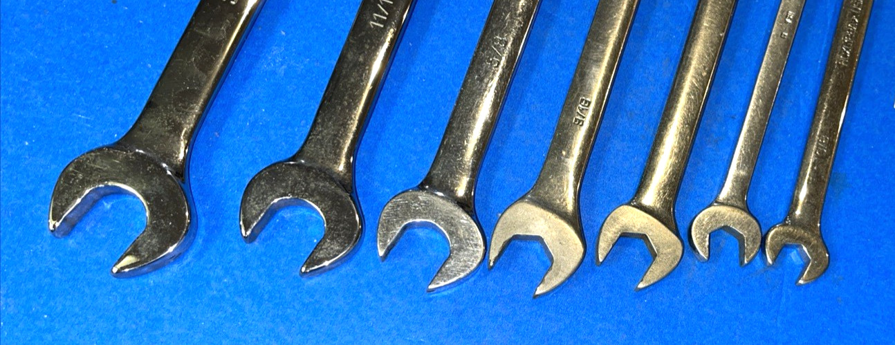 MATCO TOOLS 7 PIECE SAE COMBINATION EXTRA LONG 12 POINT WRENCH SET 3/8 TO 3/4