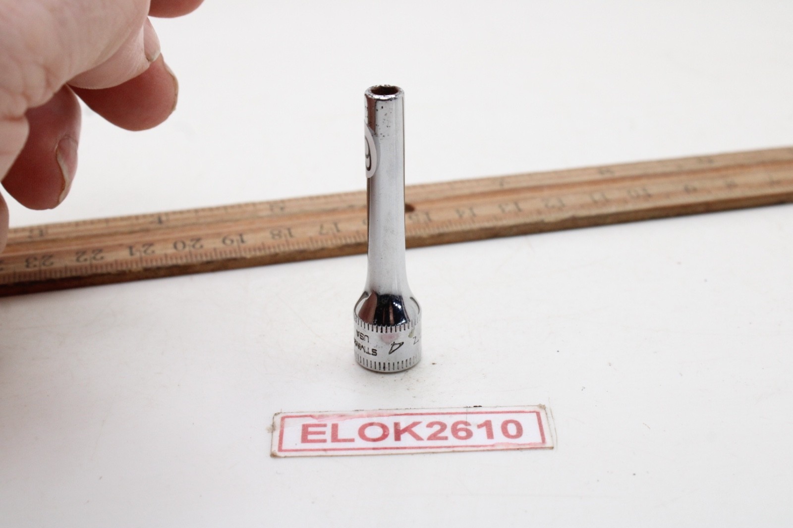 Snap-on STMM4 4mm 1/4″ Drive 6 Point Metric Deep Socket Chrome USA