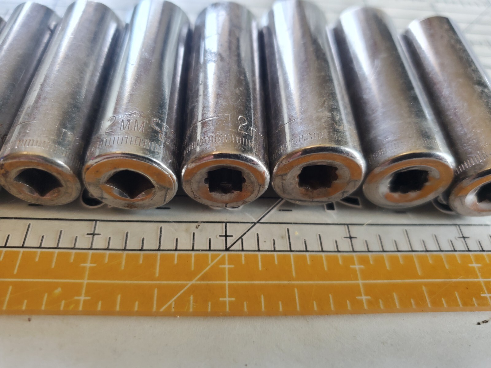 Craftsman USA 1/4″ Metric Socket Set Deep Well 6 Point Many Duplicates