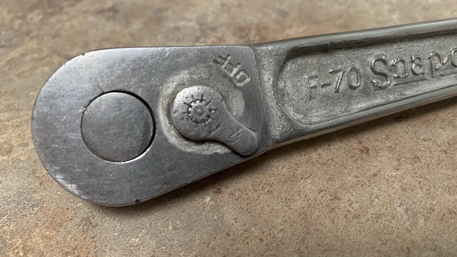 Snap On USA F70 RARE 1931 Model Year 3/8” Drive Ratchet With Flat Wide Lever