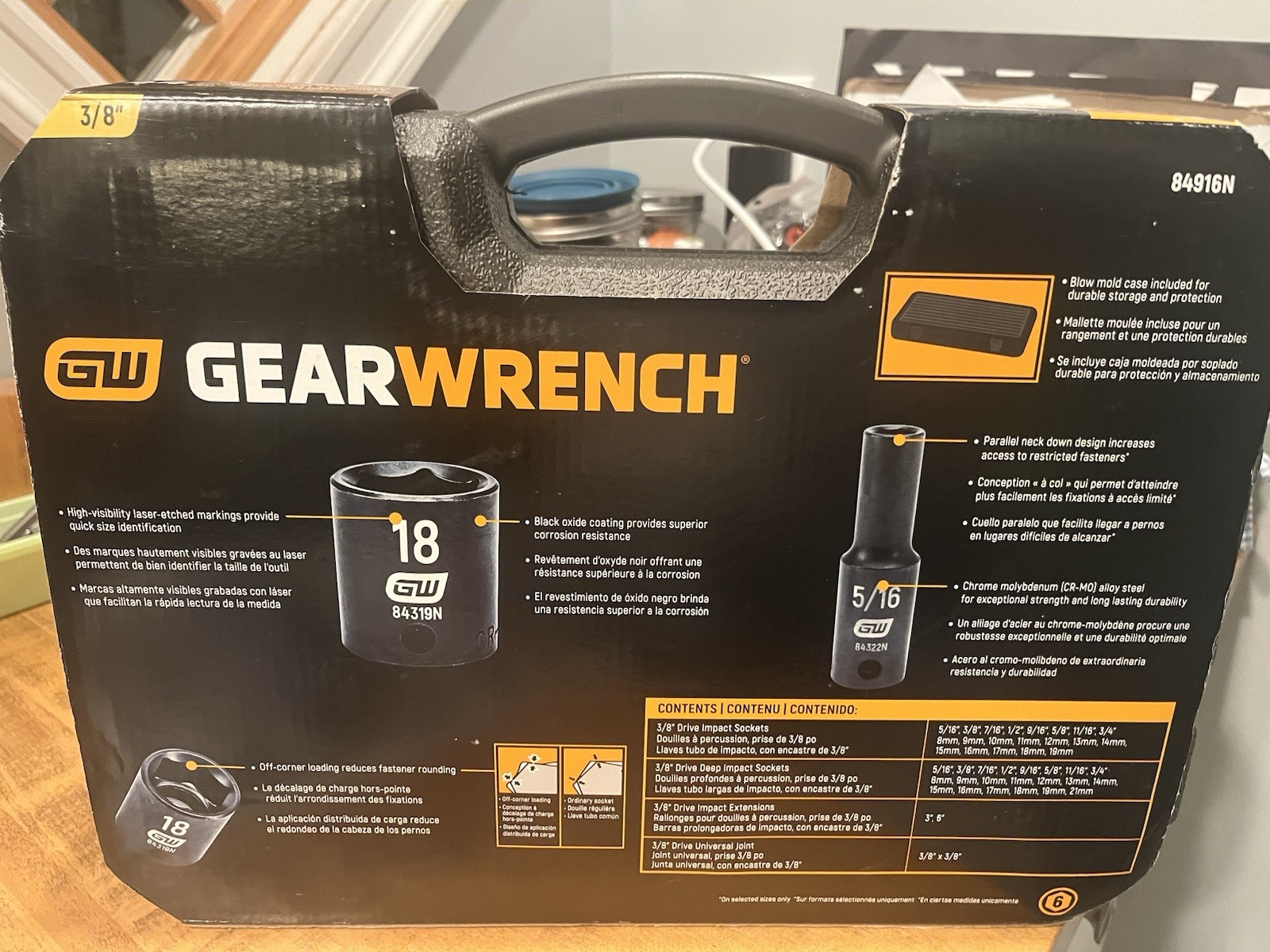 GearWrench 44 Piece SAE/MetricStandard and Deep Impact Socket Set
