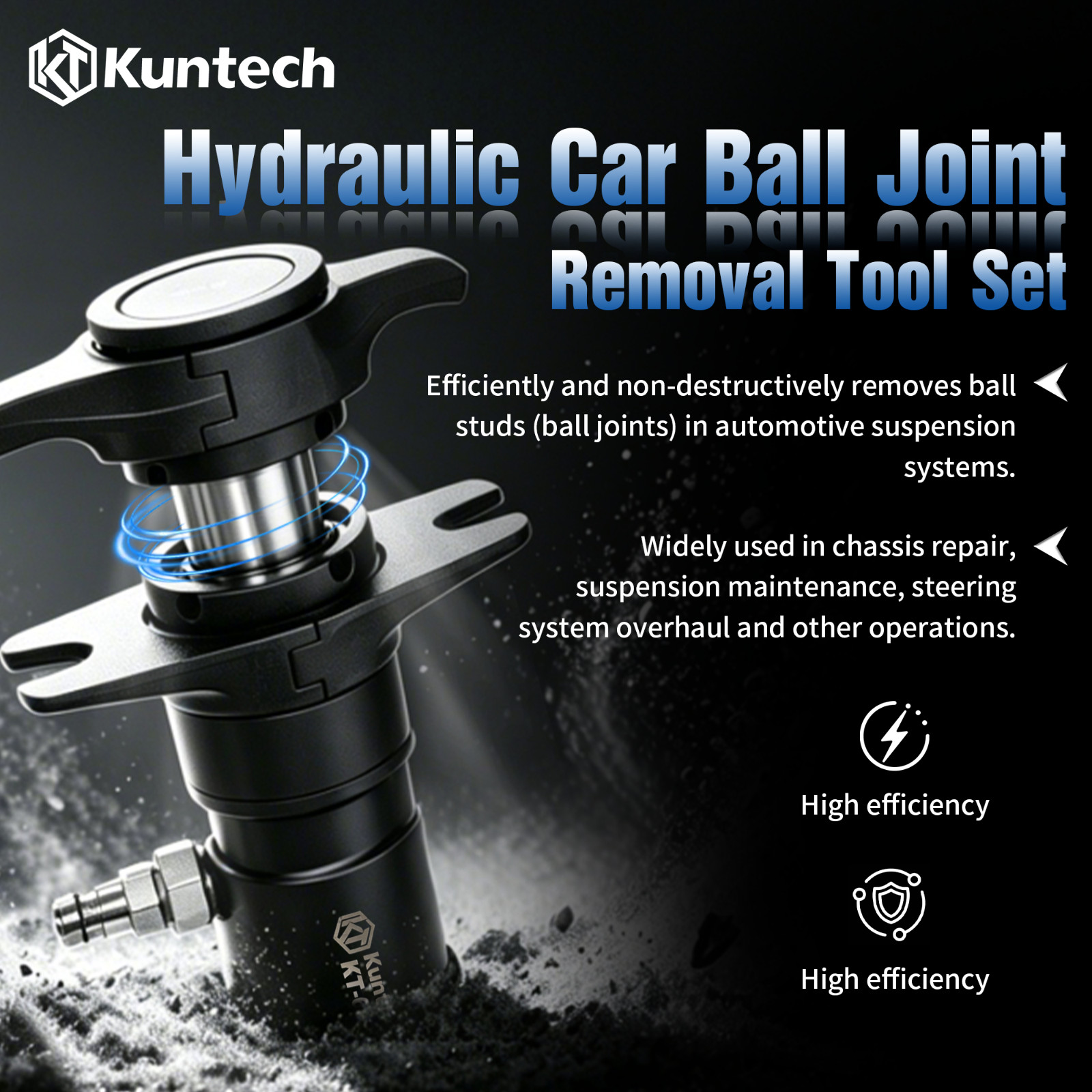 4.5T Heavy Duty Pneumatic Hydraulic Ball Head Removal Separator Extractor Tool