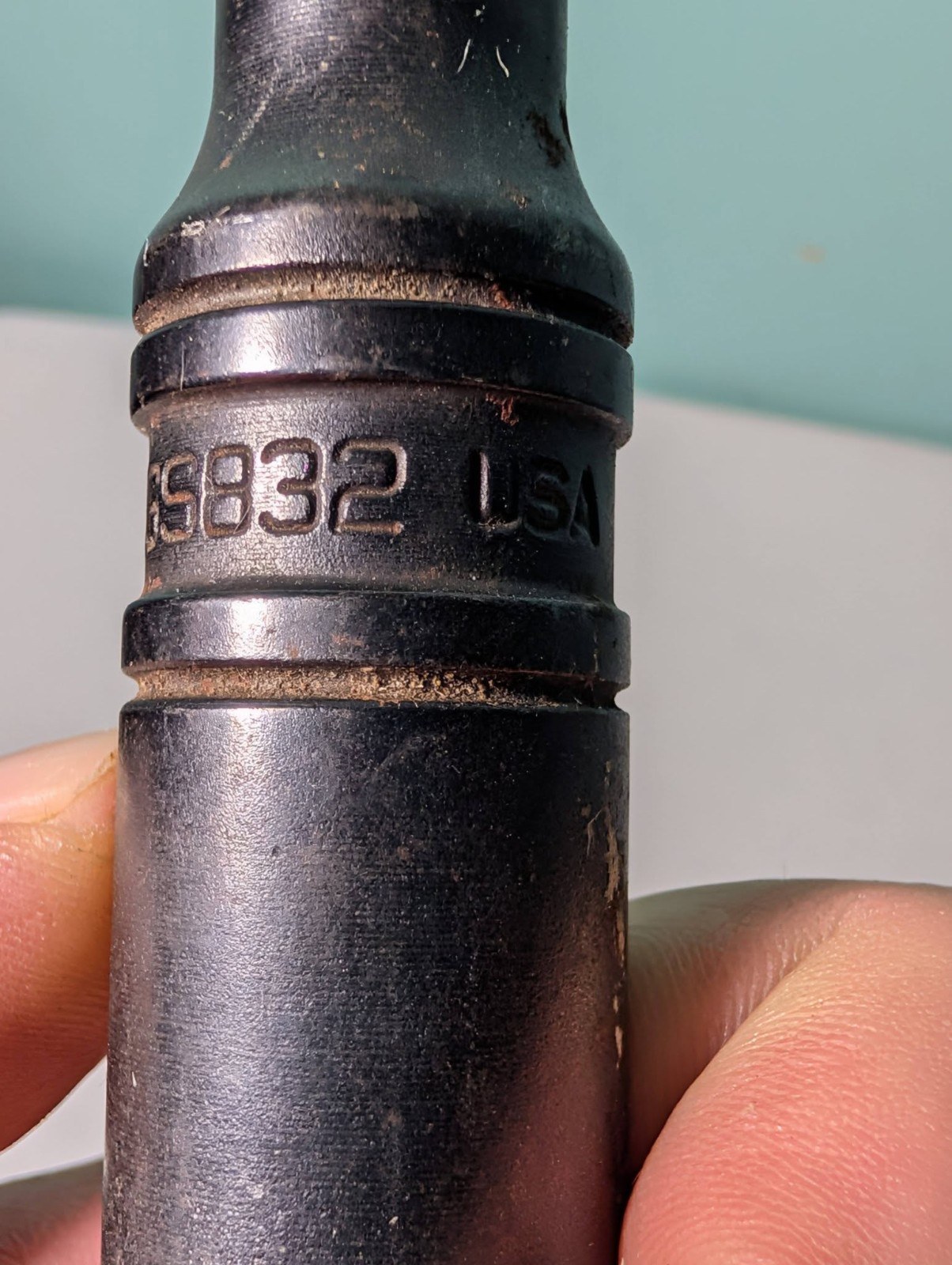 Snap-On GS832 Made In USA 3/8″ Drive Black Oxide 10″ Long Rachet Vintage Works