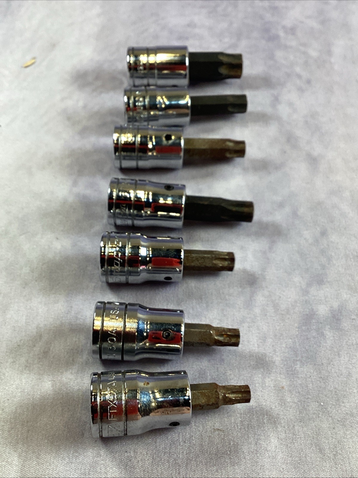 Snap-On Torx Bit Socket 3/8″ Drive Set of 7 – Read For Specific Numbers
