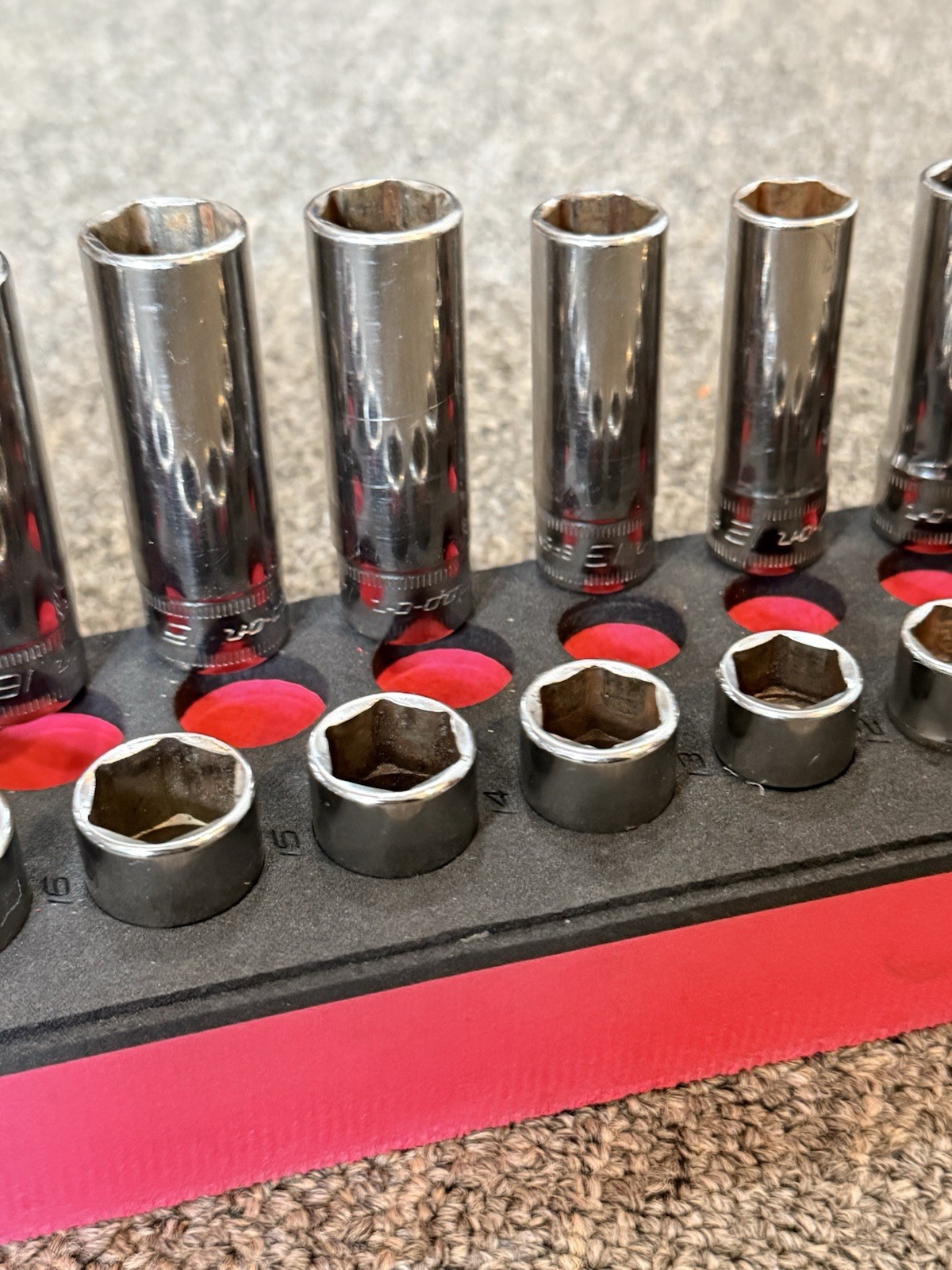 SNAP ON SFSM 19mm-8mm DEEP 19mm-7mm SHALLOW 24pc 3/8″ SOCKET SET