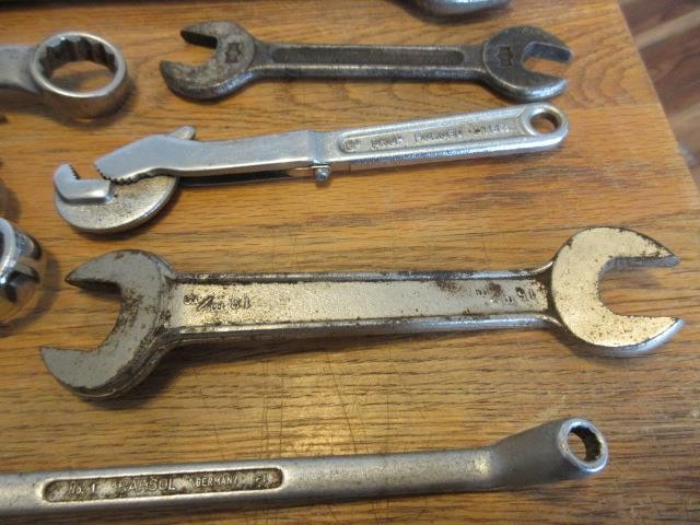 22 Pc Wrenches Netsuren Proto Craftsman S-K Rahsol Stanley Allen Bridgeport STP