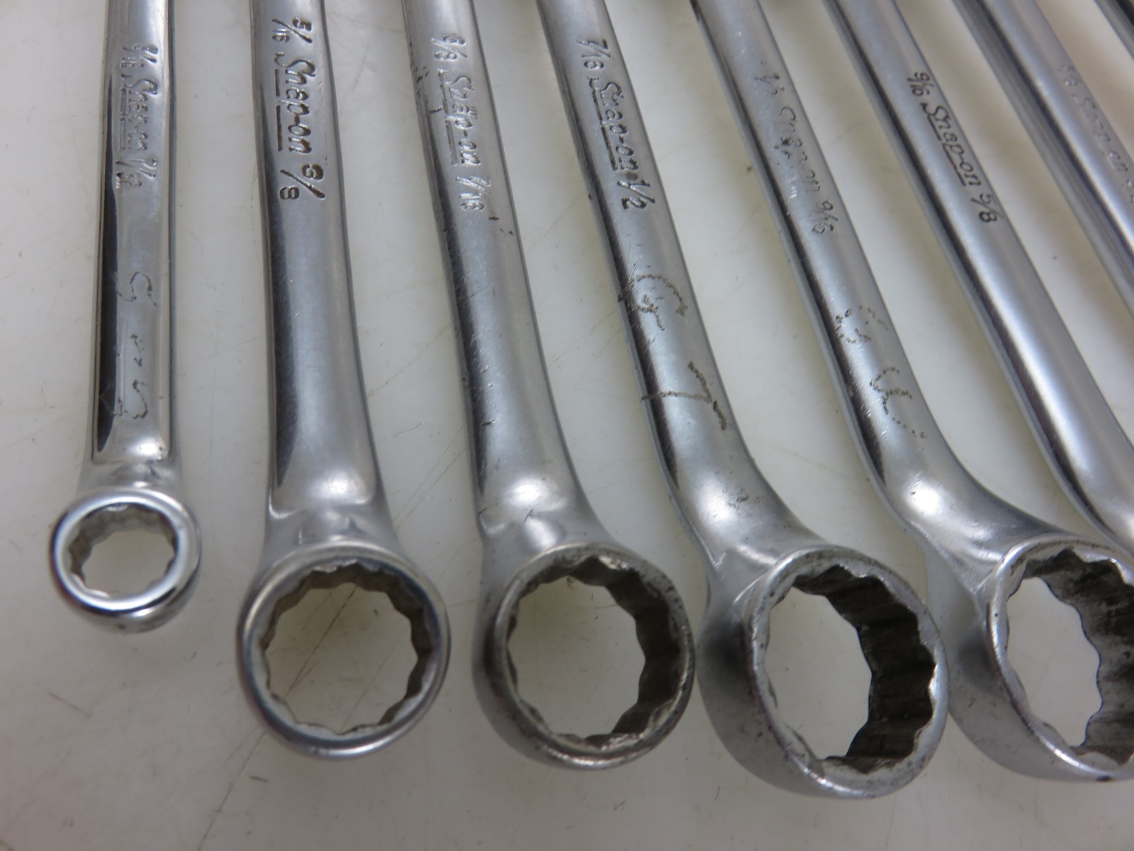 Snap-On XS Series SHORT 10° Offset Box End Wrench 8pc Set 3/16″-13/16″ 12pt