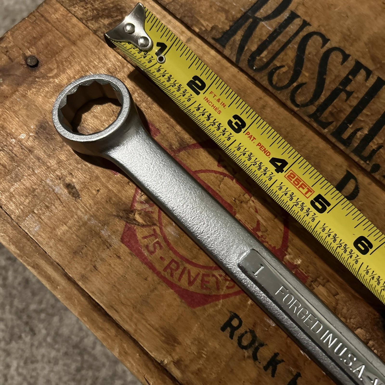 Craftsman Tools USA – 1” 12 Point Combination Wrench -V- Series 44705 Vintage