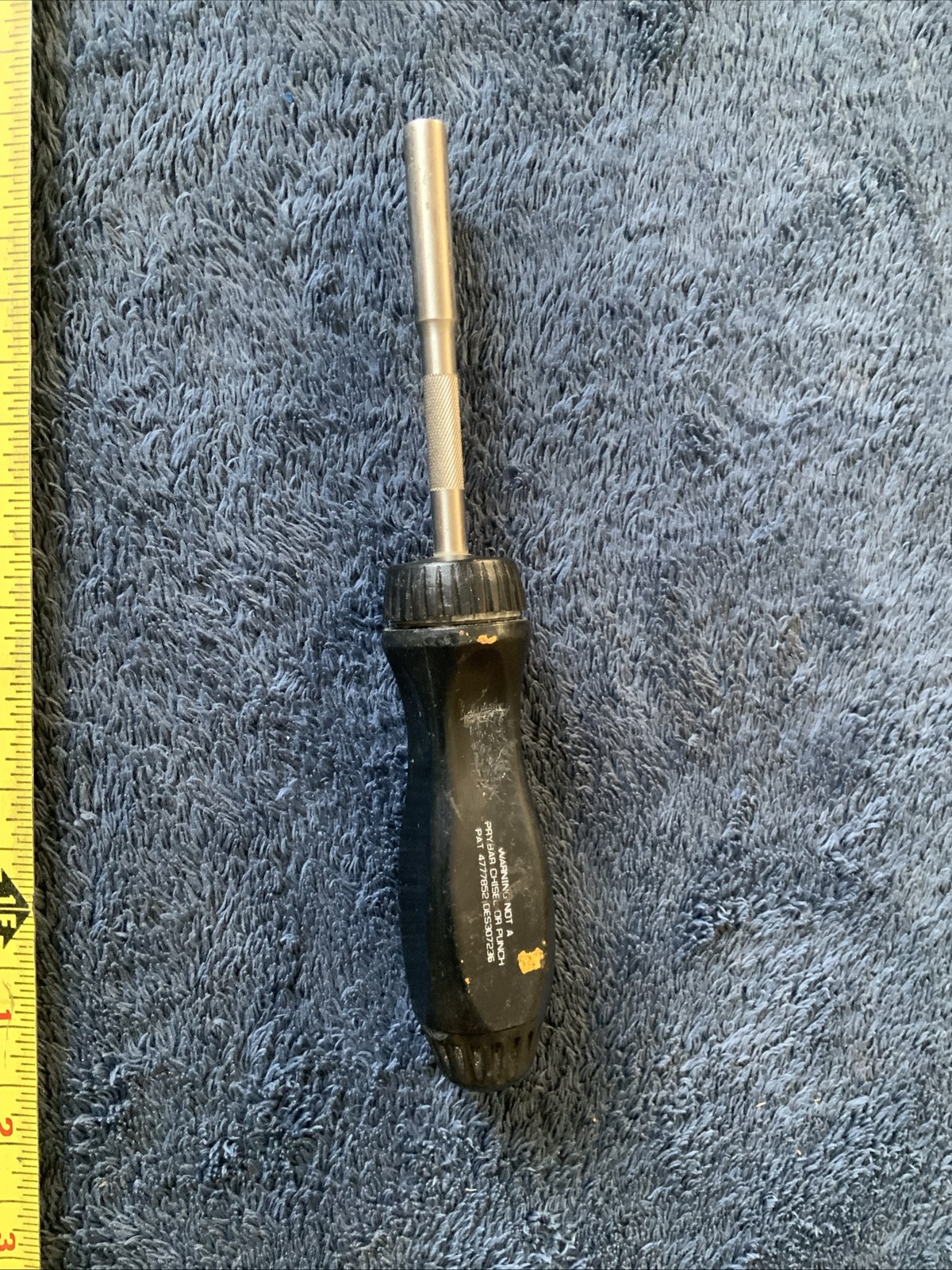 Snap On Ratcheting Screwdriver…black….used….works Fine,,,