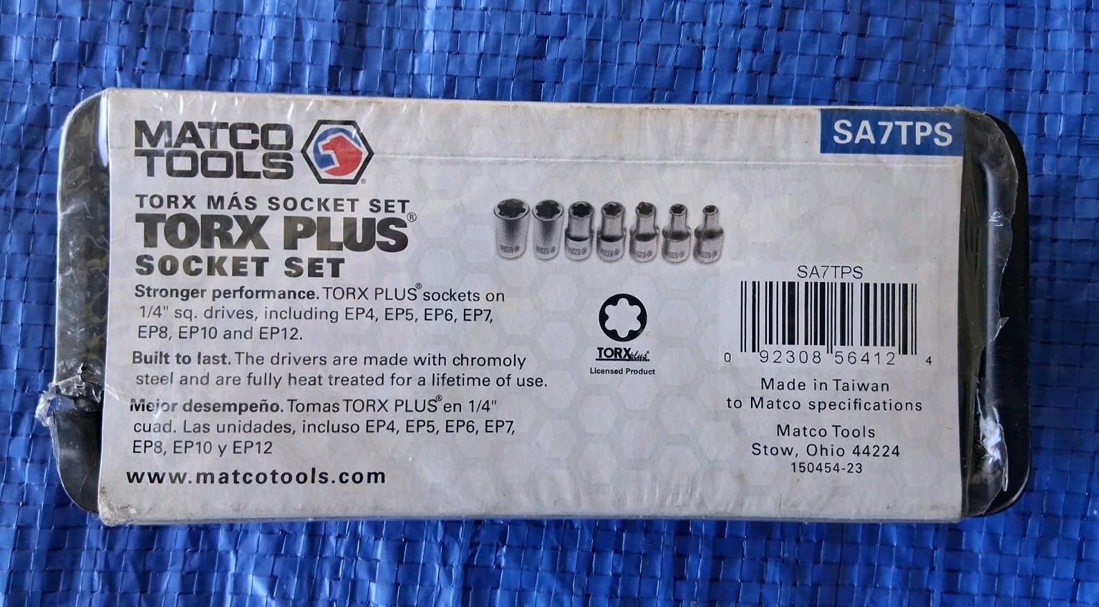 MATCO Tools TORX PLUS Socket Set #SA7TPS (EP4 EP5 EP6 EP7 EP8 EP10 EP12) – NEW