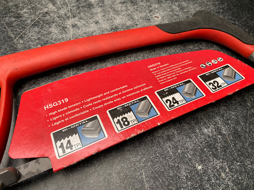 Snap On Bi-Metal 24TPI Saw Hacksaw 12″x24 High Speed Steel – HSG319 / HSG319G