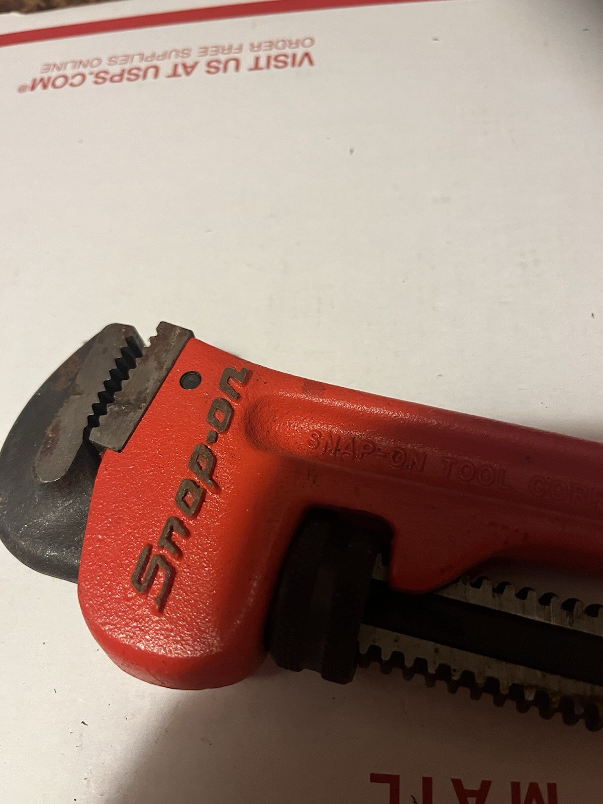Snap On Tools PW12C Adjustable 12” Pipe Wrench Lightly Used Nice One 👍