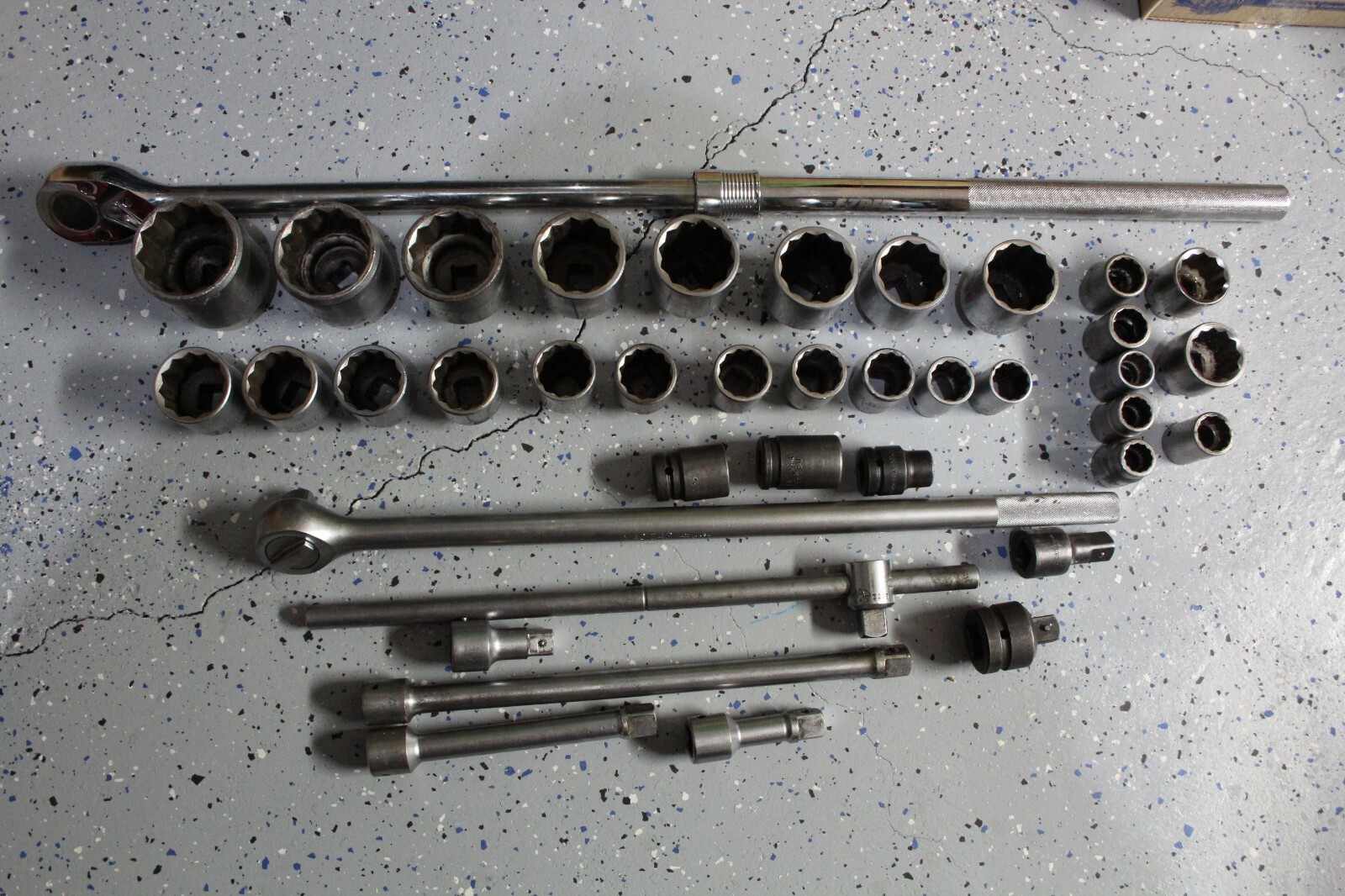 MAC SNAP-ON PROTO TOOLS 3/4″ DRIVE STANDARD RATCHET, SOCKET, EXTENSION SET USA