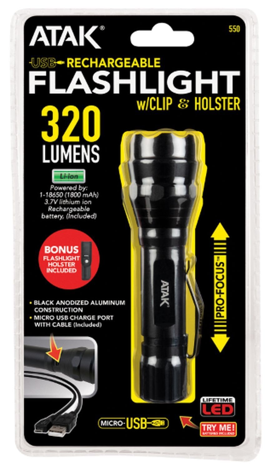 Performance Tool 550 320 Lumens Rechargeable Flashlight