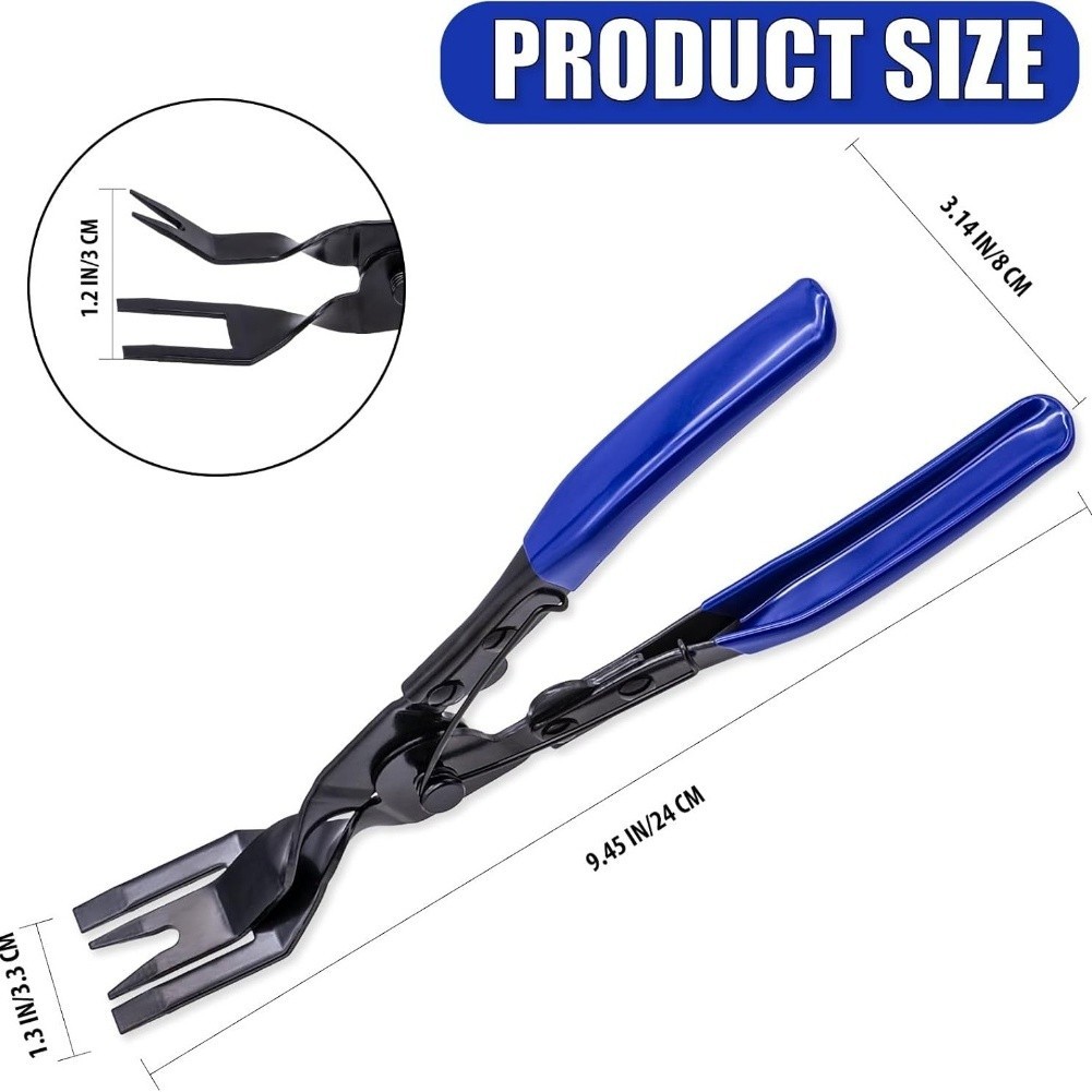 Car Clip Pliers Tool Panel Clip Remover Fastener Auto Retainer Tool 23cm