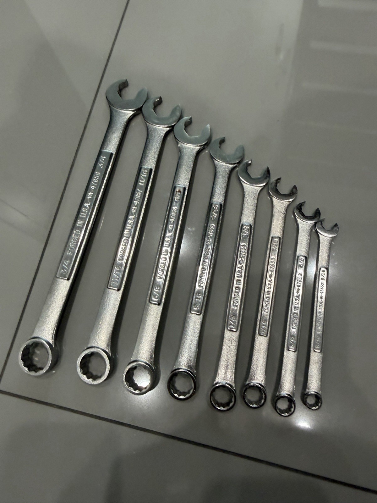 Craftsman Quick Speed Combination Wrench Set 8 Pc 12 Point 5/16″-3/4″ -VA- USA
