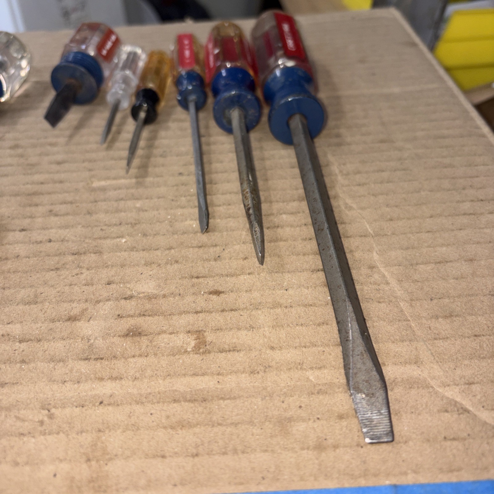 Vintage Craftsman 14 Piece Philips, Flat-Head, Scratch Awl, Finger Bit Drive